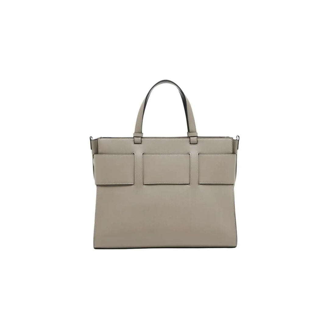 Armani Exchange Beige Artificial Leather Handbag
