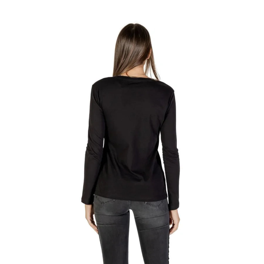 Armani Exchange Bicolor Cotton Long Sleeve T-Shirt