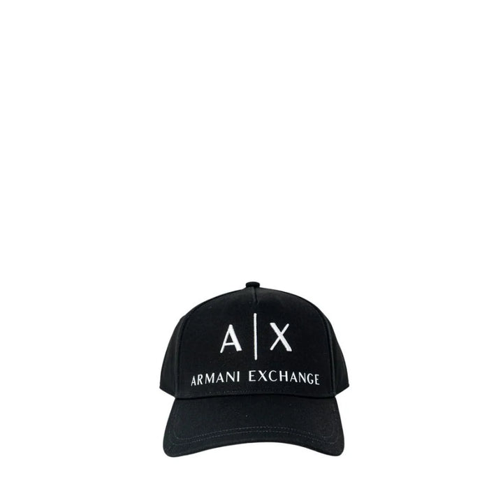Armani Exchange Black Cotton Cap (Baseball Hat)
