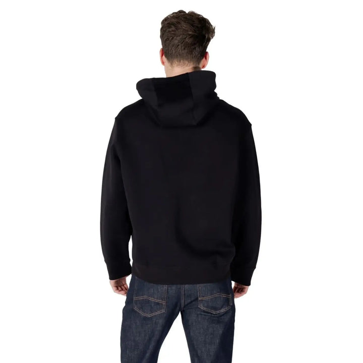 Armani Exchange Black Cotton Hoodie