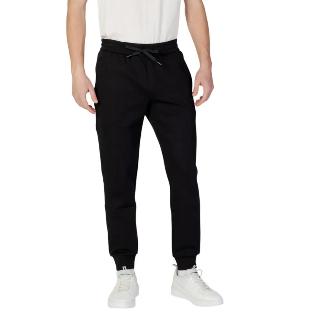 Armani Exchange Black Cotton Joggers (workout Pants)