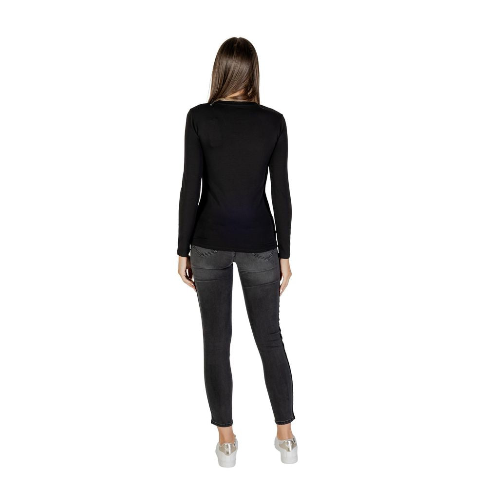 Armani Exchange - Black Cotton Long Sleeve T-Shirt