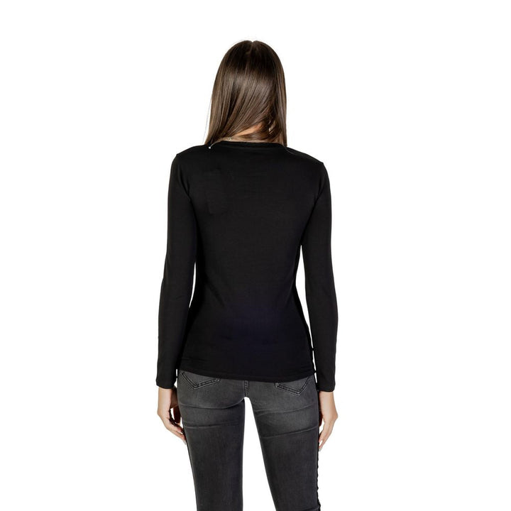 Armani Exchange - Black Cotton Long Sleeve T-Shirt