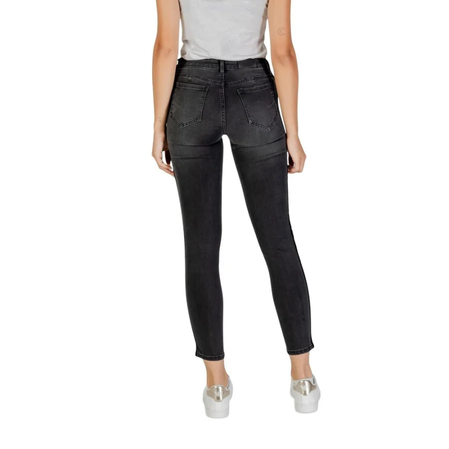 Armani Exchange Black Cotton Skinny Jeans