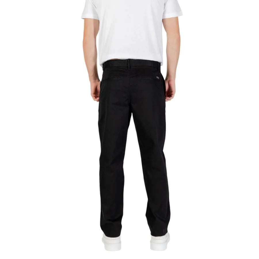 Armani Exchange Black Cotton Skinny Pants