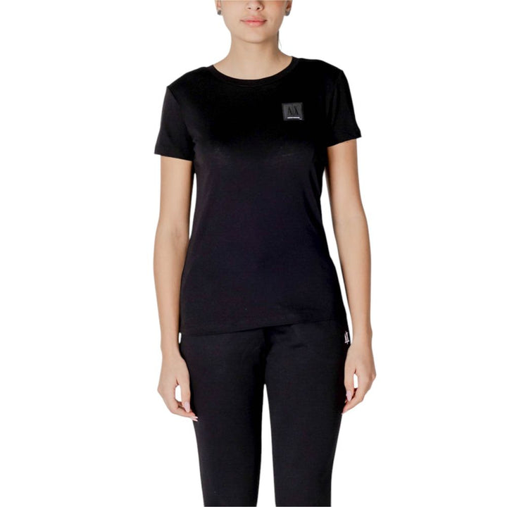 Armani Exchange - Black Cotton T-Shirt