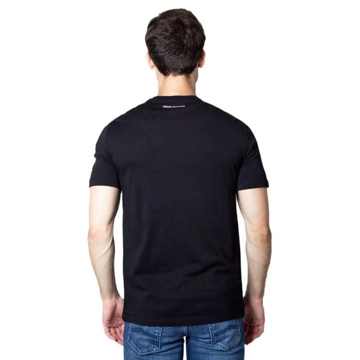 Armani Exchange Black Cotton T-shirt