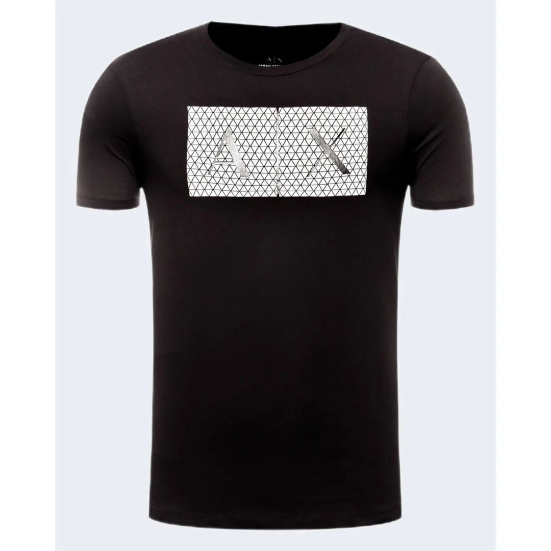 Armani Exchange Black Cotton T-shirt