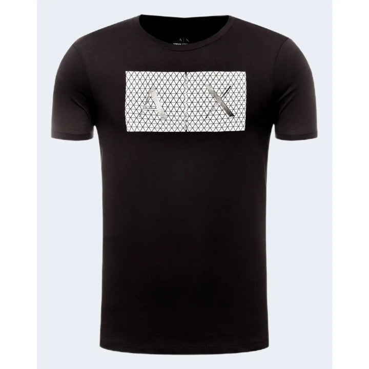 Armani Exchange Black Cotton T-shirt