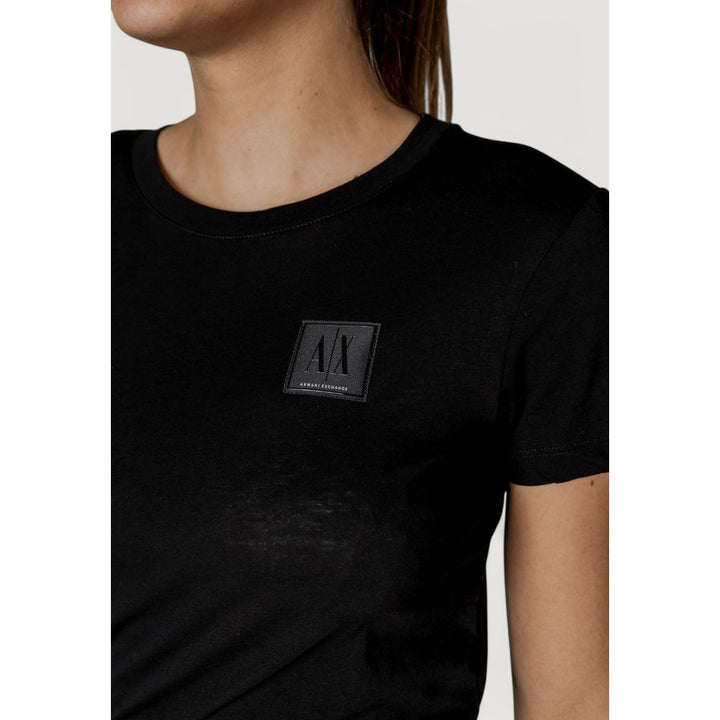 Armani Exchange - Black Cotton T-Shirt