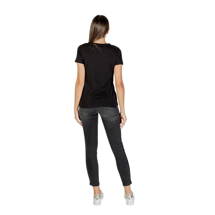 Armani Exchange - Black Cotton T-Shirt