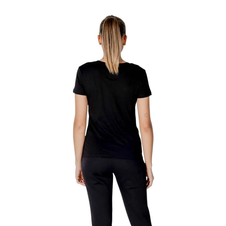 Armani Exchange Black Cotton T-Shirt