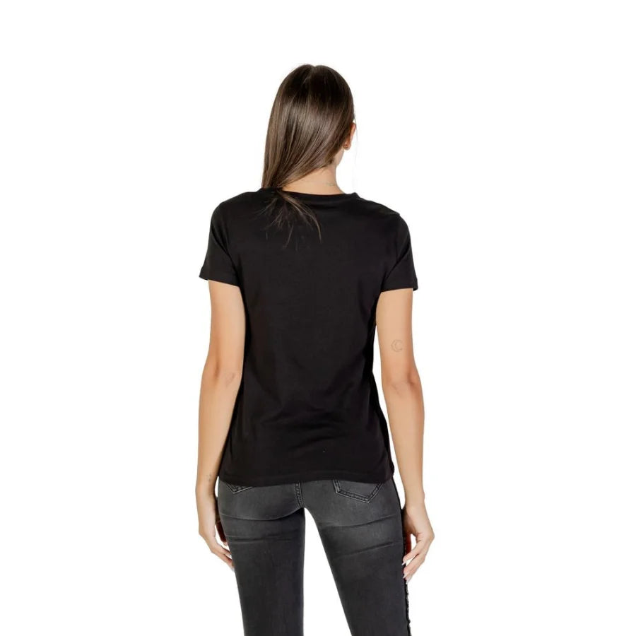 Armani Exchange Black Cotton T-Shirt