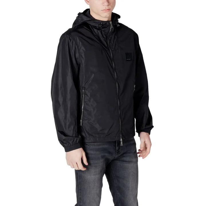 Armani Exchange Black Polyamide Shell Jacket