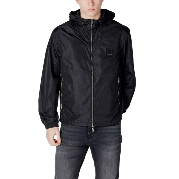 Armani Exchange Black Polyamide Shell Jacket