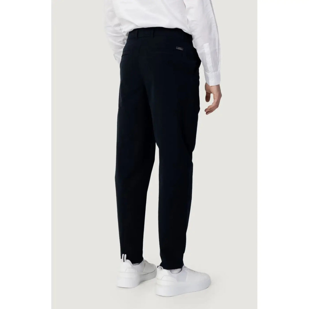 Armani Exchange Blue Cotton Casual Pants