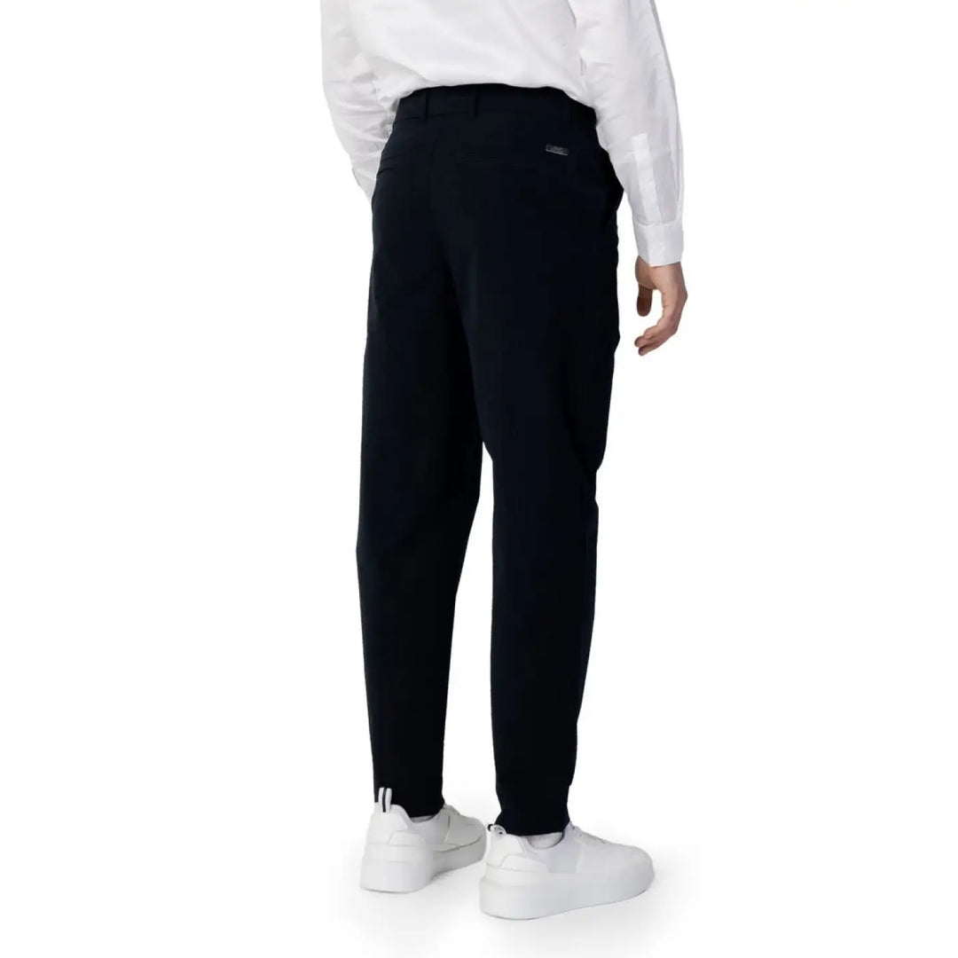 Armani Exchange Blue Cotton Casual Pants