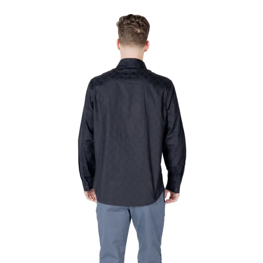 Armani Exchange Blue Cotton Shirt