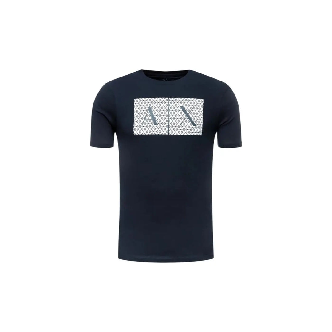 Armani Exchange Blue Cotton T-shirt