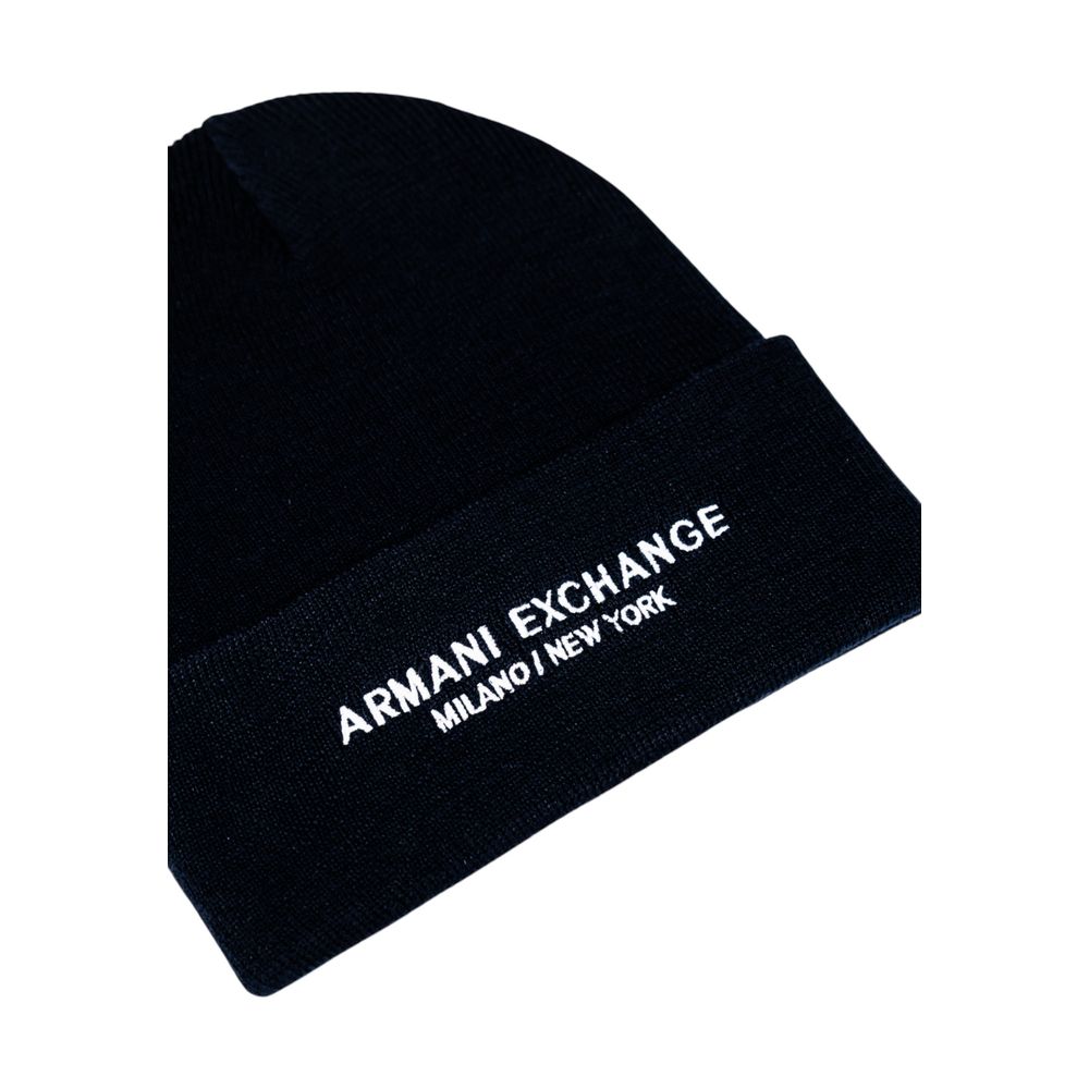 Armani Exchange Blue Polyester Cap (baseball Hat)