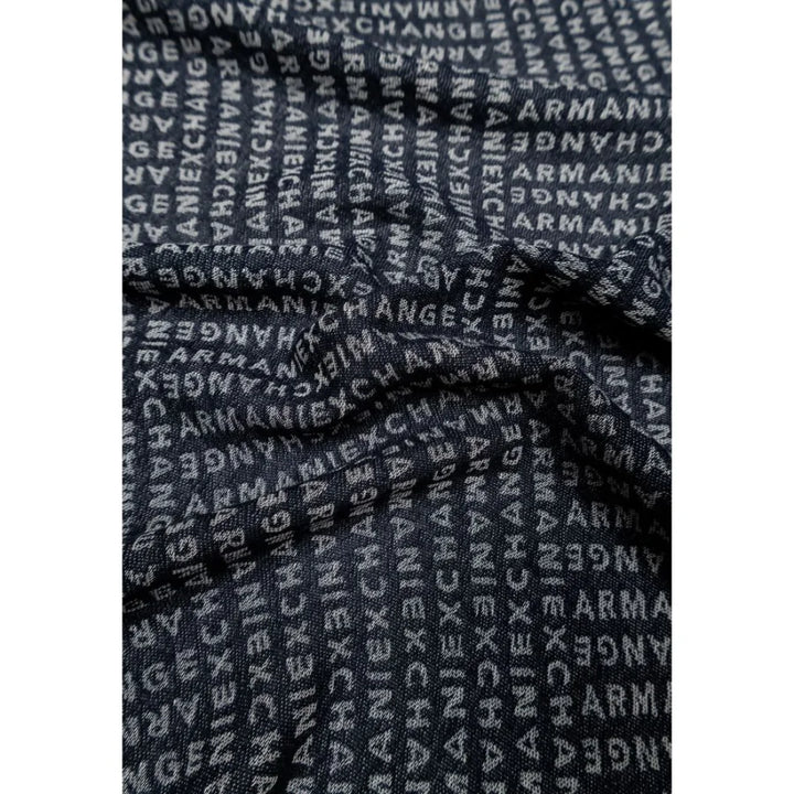 Armani Exchange Blue Viscose Scarf