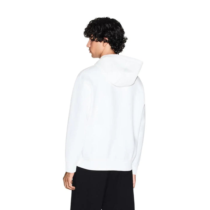 Armani Exchange White Cotton Hoodie