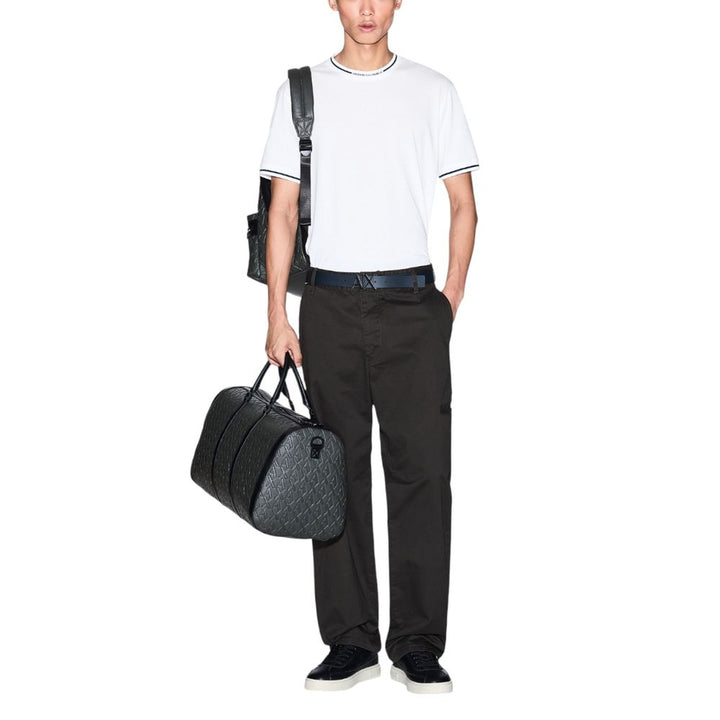 Armani Exchange White Cotton T-shirt
