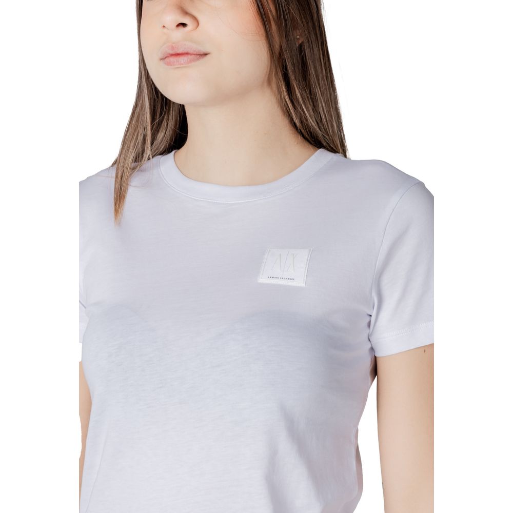 Armani Exchange - White Cotton T-Shirt