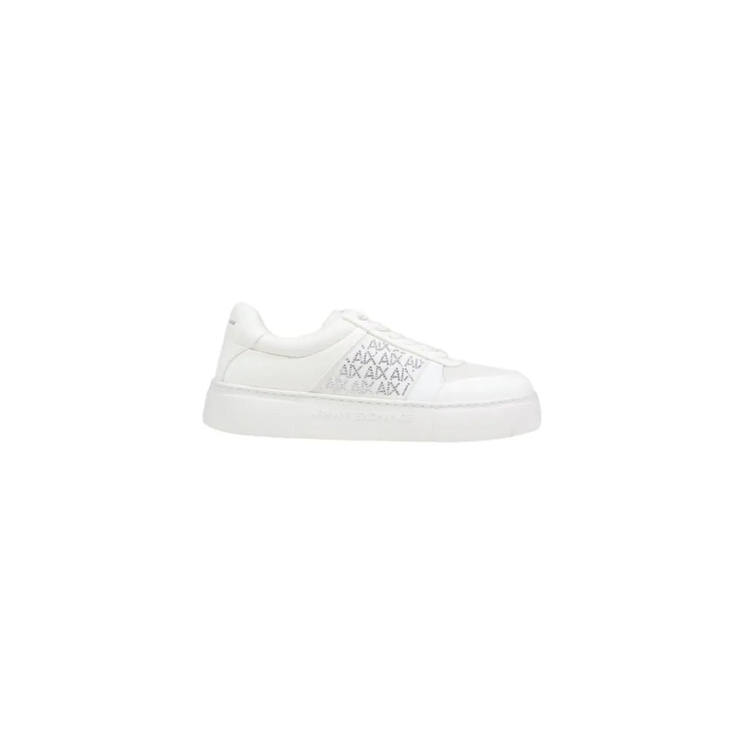Armani Exchange White Polyamide Athletic Sneakers