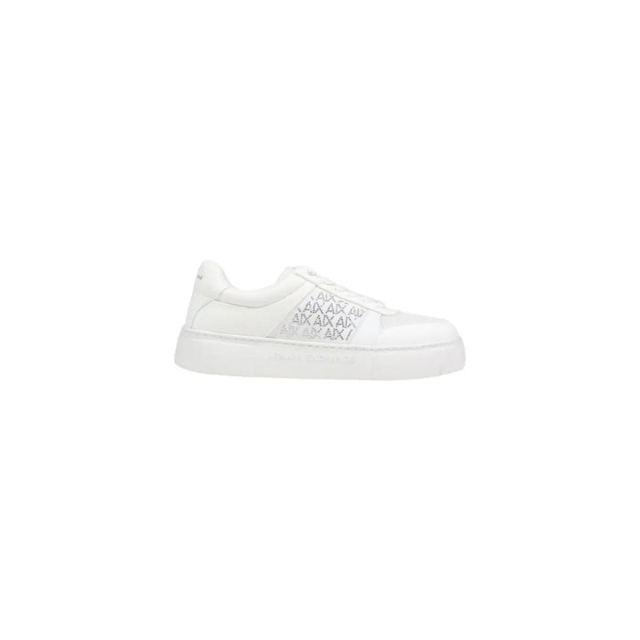 Armani Exchange White Polyamide Athletic Sneakers