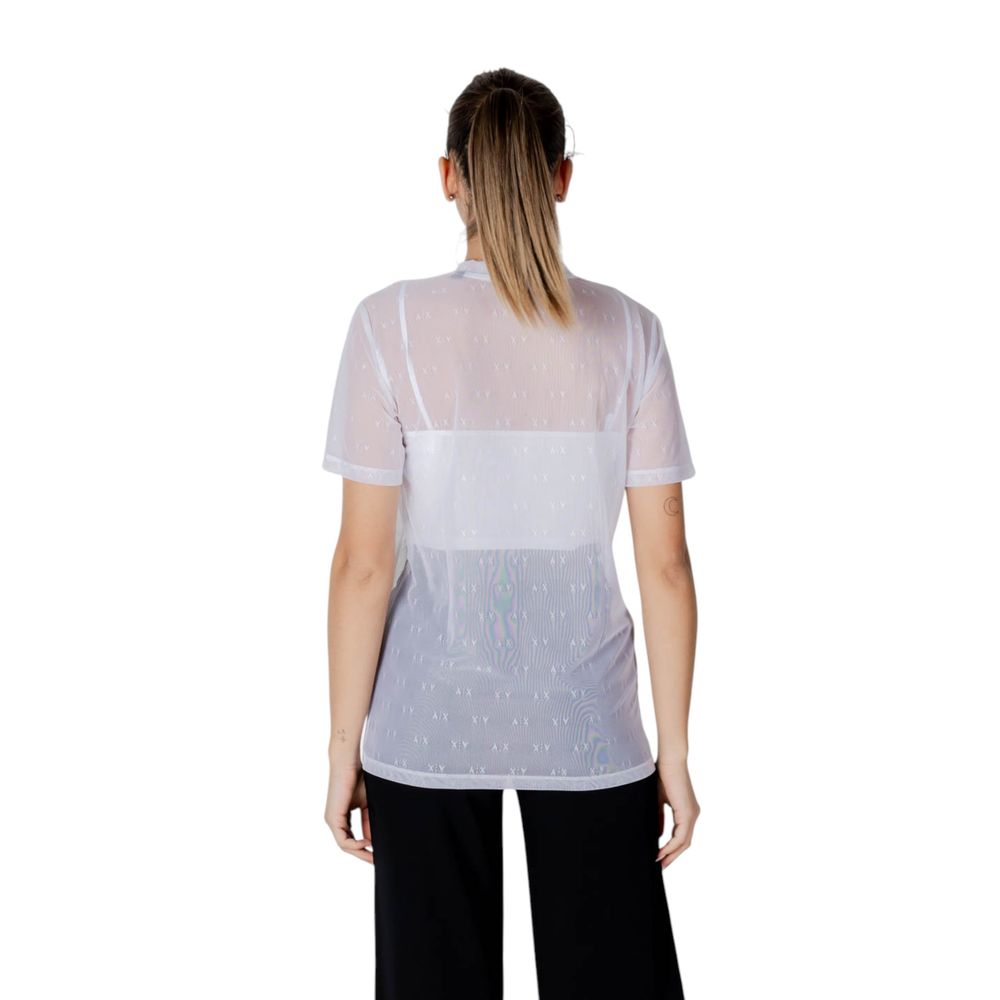 Armani Exchange - White Polyamide T-Shirt