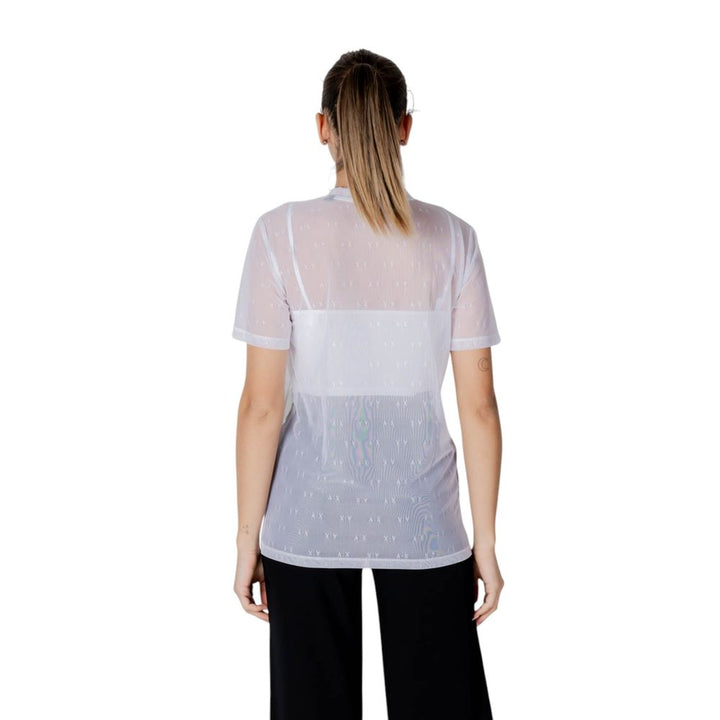 Armani Exchange - White Polyamide T-Shirt