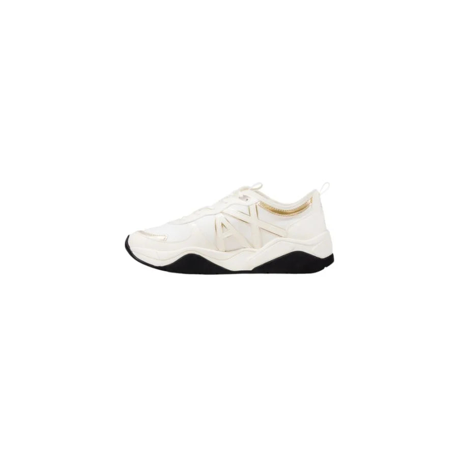 Armani Exchange White Polyester Athletic Sneakers