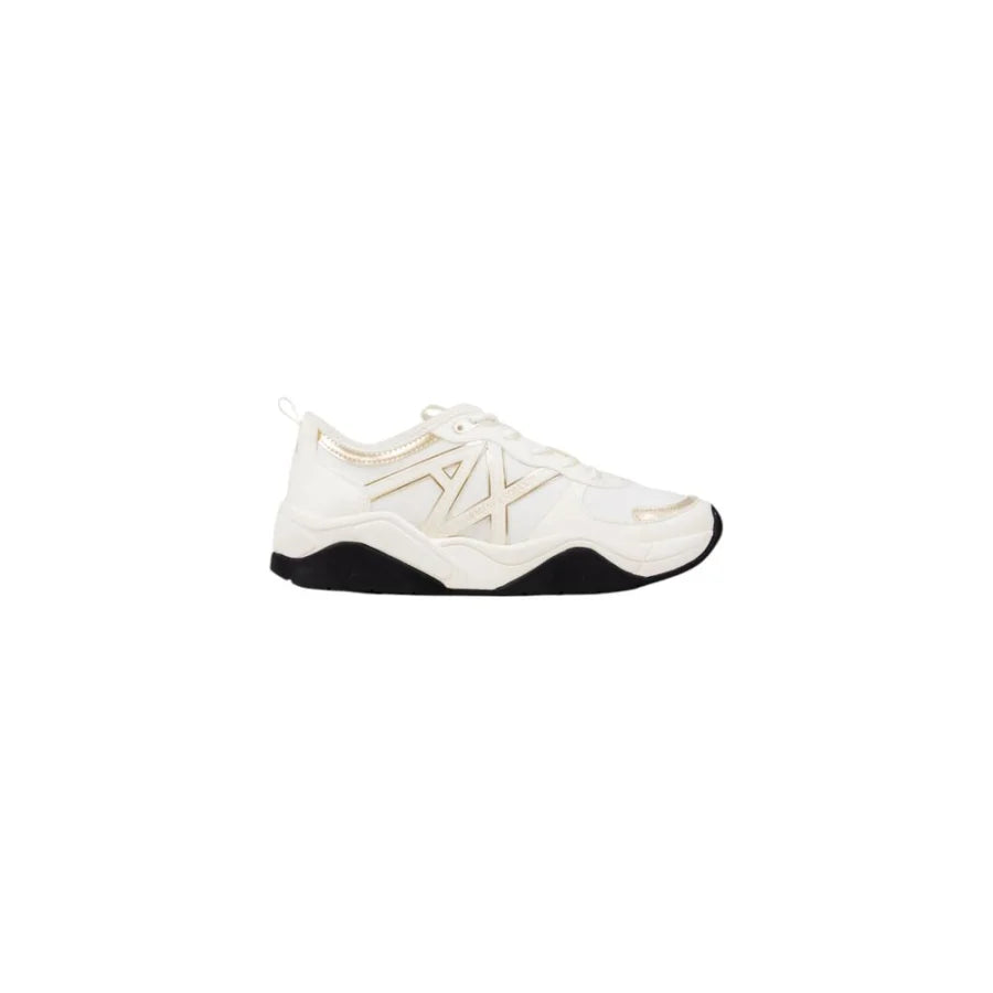 Armani Exchange White Polyester Athletic Sneakers