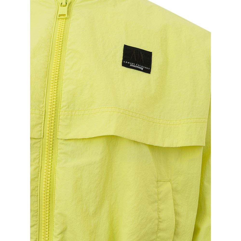 Armani Exchange Bomber Jackets - Yellow Polyamide