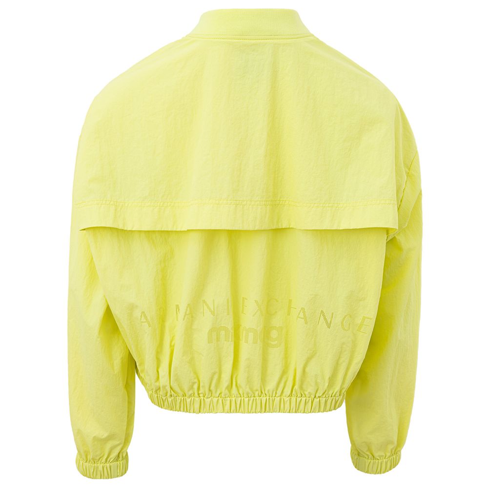 Armani Exchange Bomber Jackets - Yellow Polyamide