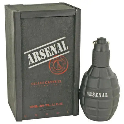 Unleash Your Presence with Arsenal Black Eau de Toilette by Gilles Cantuel Men’s Cologne