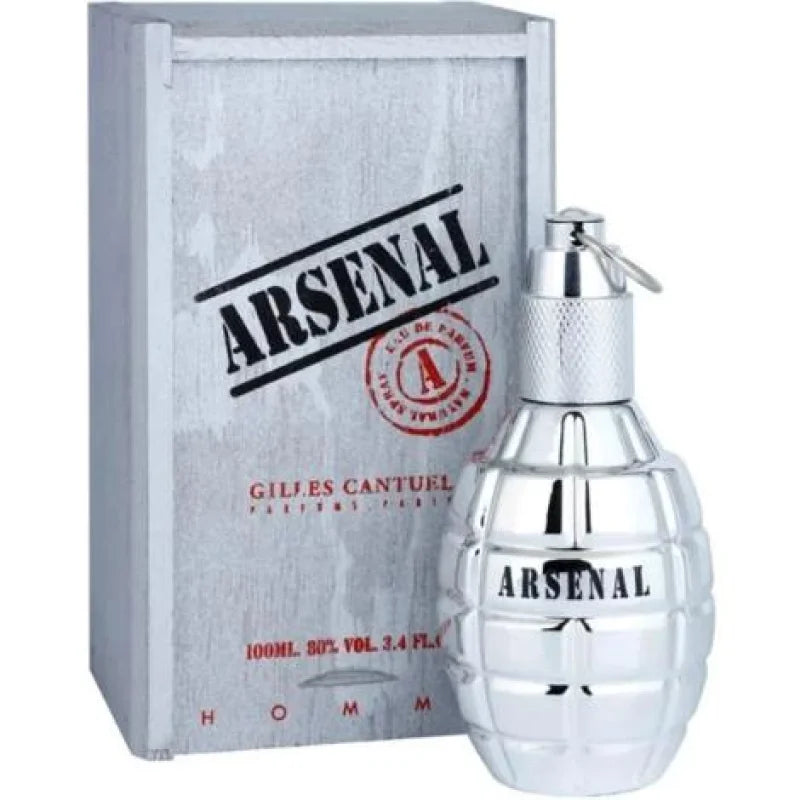 Arsenal Platinum Eau Citrus Floral Explosion Men’s Cologne Gilles Cantuel