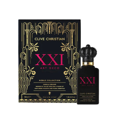 Art Deco Perfume with Sharp Lines and Vanilla Orchid Essence Women’s Clive Christian