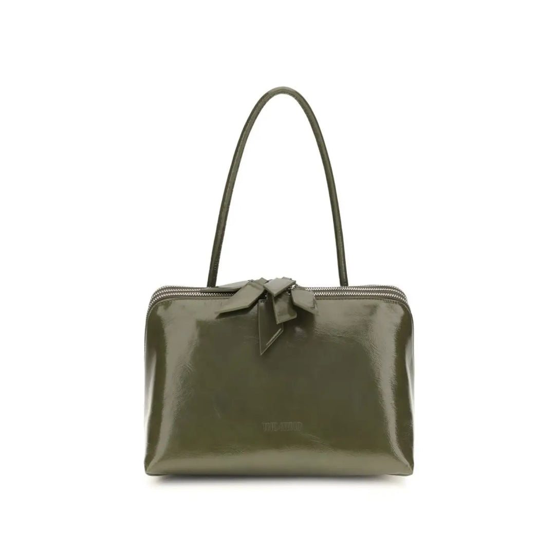 The Attico Bicolor Calf Leather Bos Taurus Shoulder Bag