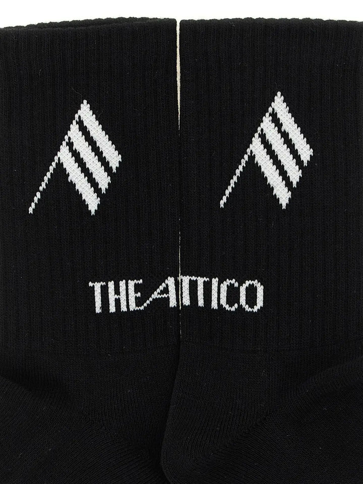 The Attico Bicolor Cotton Socks