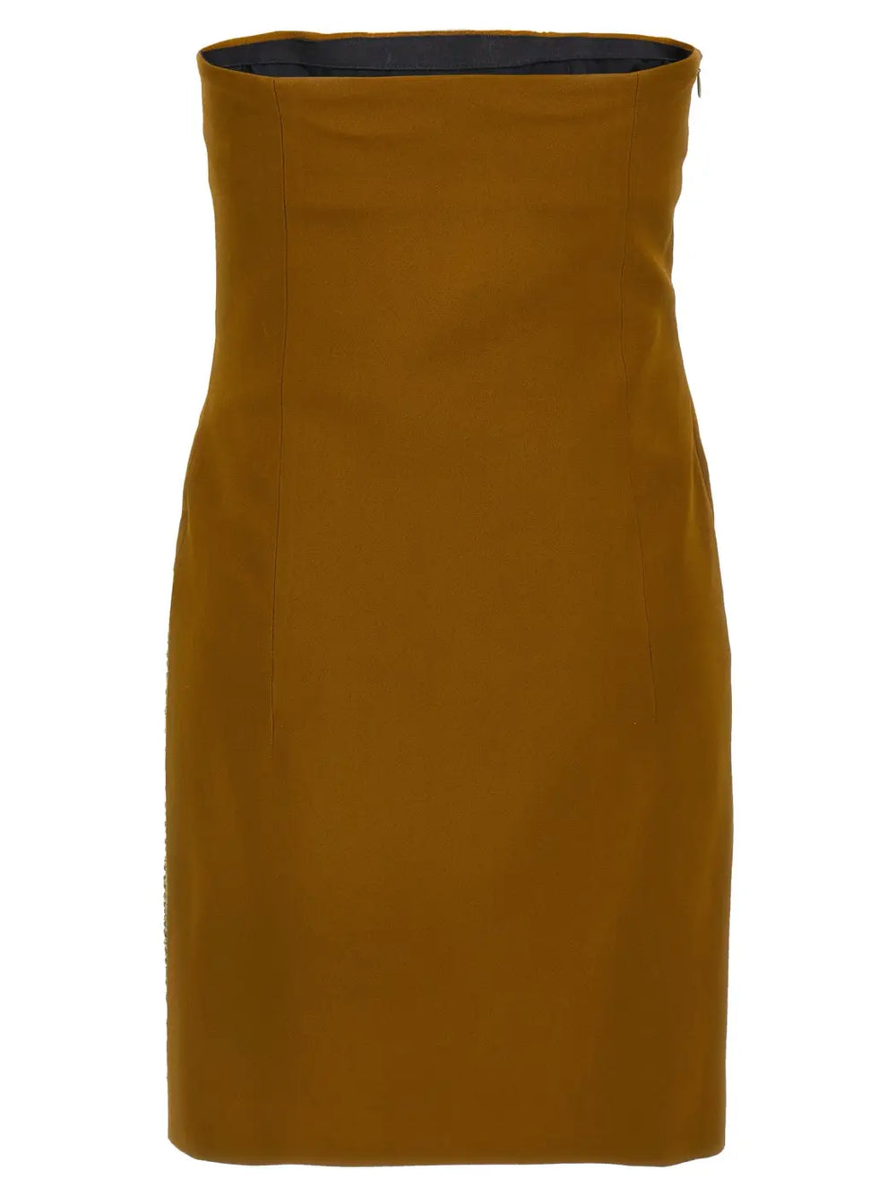 The Attico Bicolor Marabou Short Dress