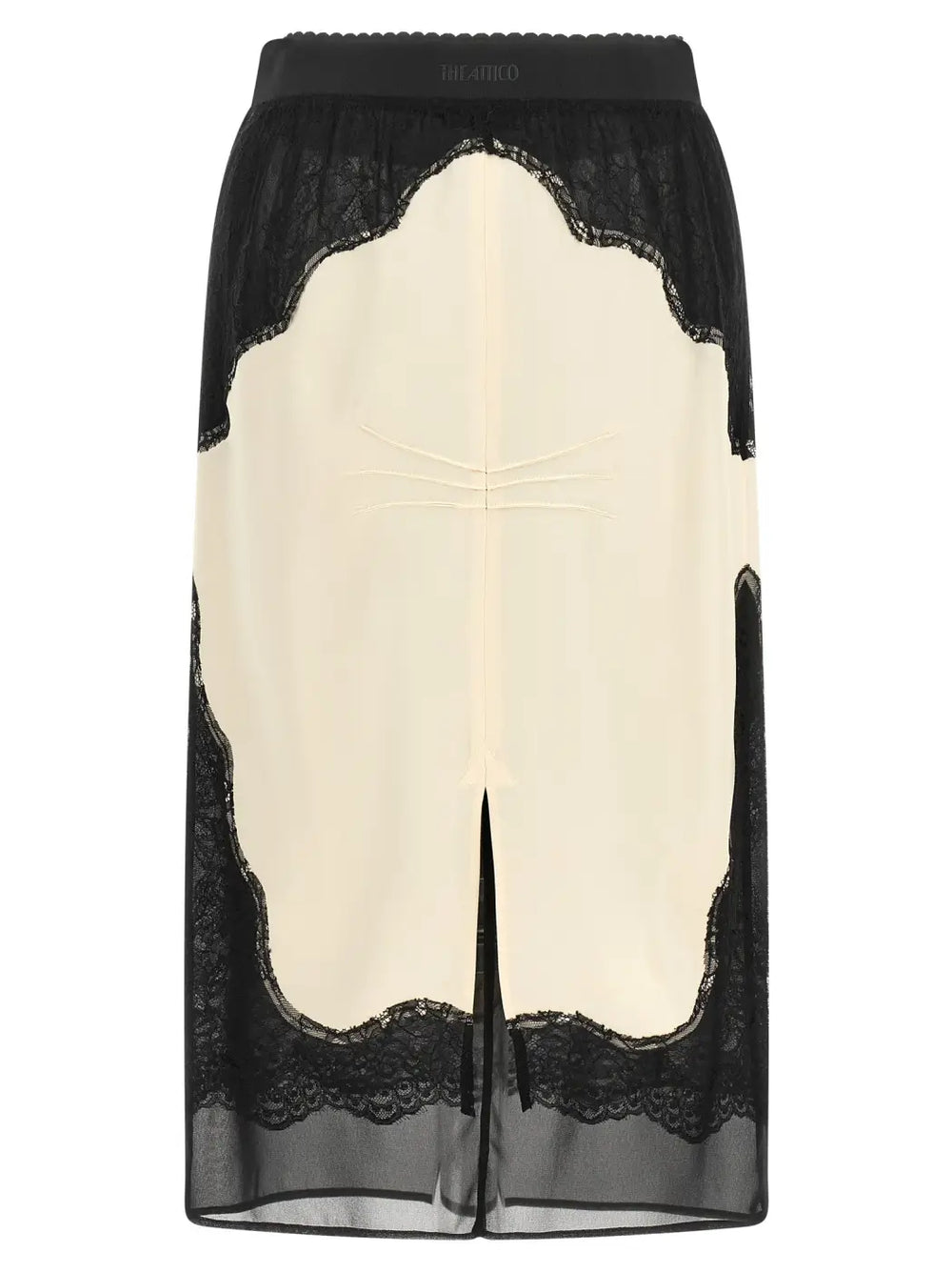 The Attico Bicolor Viscose Midi Skirt