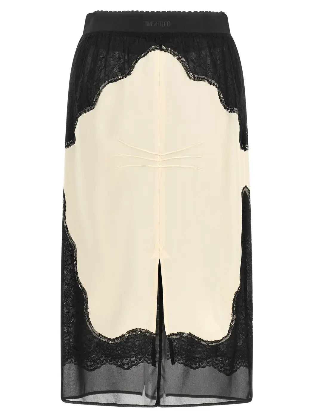The Attico Bicolor Viscose Midi Skirt