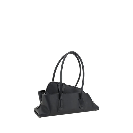 The Attico Black Calf Leather Bos Taurus Shoulder Bag