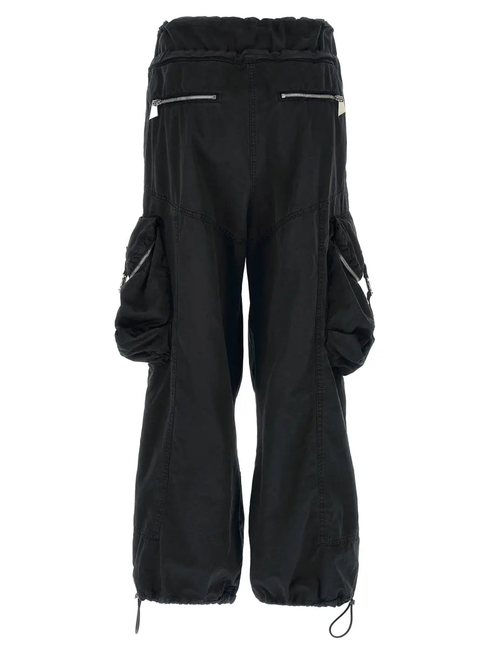 The Attico Black Cotton Cargo Pants