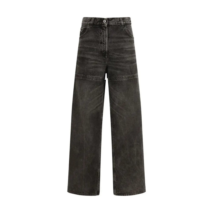 The Attico Black Cotton High-Waisted Jean