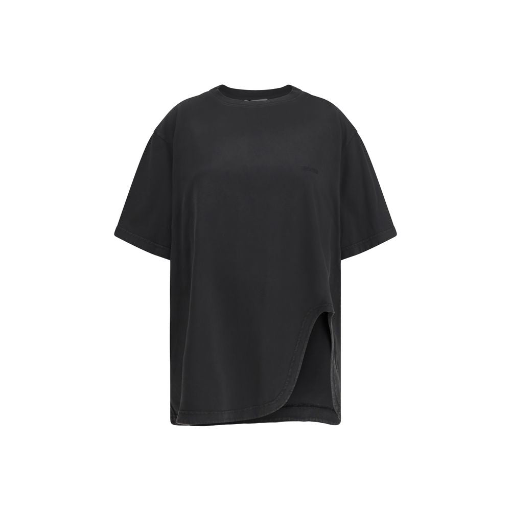 The Attico - Black Cotton T-Shirt