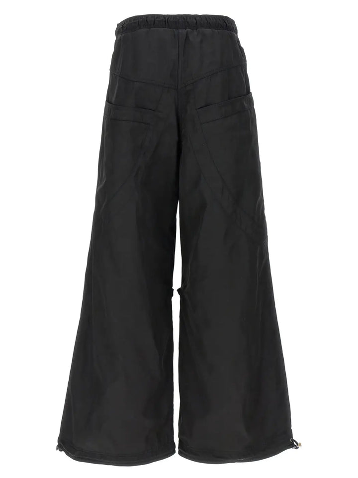 The Attico Black Polyester Casual Pants