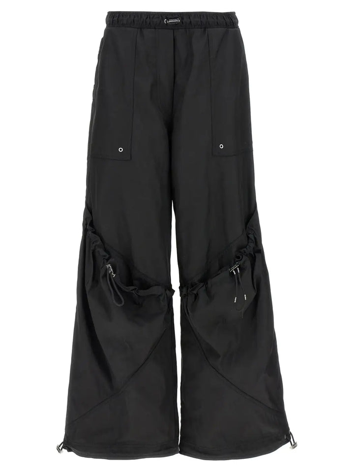 The Attico Black Polyester Casual Pants